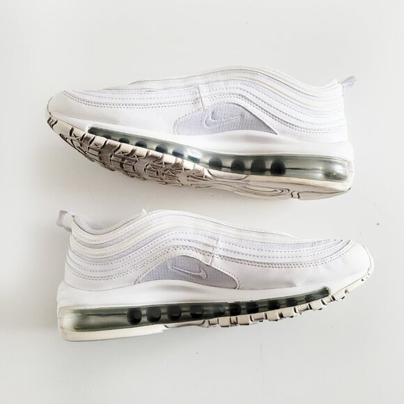 Nike Air Max 97 White Metallic Silver (GS) 921522-104 - Size Youth 6 - Picture 6 of 8
